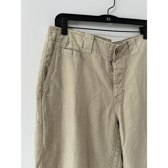 Tommy Bahama Relax Ripstop Khaki Drawstring Pants Cotton Linen Blend Mens 34 - Picture 2 of 12